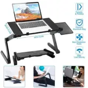 Foldable Laptop Table Bed Notebook Desk with Mouse Board Aluminum Alloy Breakfas