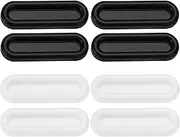 SG Store 8Pcs Self-Stick Sliding Door Handles Auxiliary Handles for Indoor Window Bathroom Door Window Cupboard Wardrobe Black and White