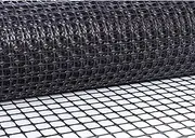 Safety Fence, 1X50m PE Material Snow Fencing Reusable Plastic Mesh for Poultry Chicken Rabbits Deer Patio Garden Temporary Fencing,Black,1.6mm
