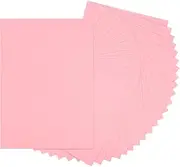 sourcing map 24 Sheets Light Pink Cardstock Printer Paper 8.5" x 11" A4 Thick Paper Sheet 250gsm/170lb Bulk Card Stock for Printer DIY Scrapbook Menus Cards Invitations and Crafts