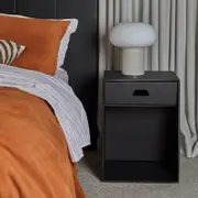 Yona Cardboard Bedside Table - Black (2-pack)
