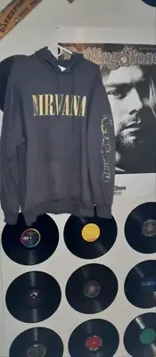 Grunge mens vintage offical license nirvana nevermind hoodie vtg size M medium