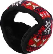 [Beavorty] Plush Earmuff Winter Ear Warmer for Outdoor Activities Fashionable Knitted Ear Protection for Cold Weather Skin Friendly Fibers