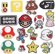 Decorative Patches,16pcs Iron On Patches for Clothing, Embroidered Sew On Super Cute Cartoon Anime Patches for Kids Jackets, Shirts, Backpacks