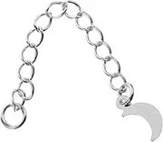 [Ipetboom] Sterling Silver Necklace Extender Chain Moon Style Jewelry Extension for Necklaces and Bracelets Chain Extender for Necklaces and Bracelets