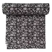 Artful Indian Kantha Hand Block Print Handmade Bedspread Blanket King Size