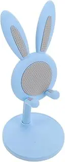 KOCKSHION Cute Bunny Adjustable Mobile Phone Stand Stable Desk Holder for Tablets and Smartphones Multi Function Office Phone Holder Flexible Angle Height for Video Calls and Studying