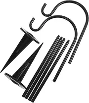 Hook Garden Stake Hanger 2 Pack Outdoor Plant Hangers In-ground Hanging Hook