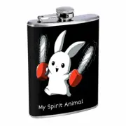 Chainsaw Spirit Animal Em1 Flask 8oz Stainless Steel Hip Drinking Whiskey