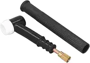TIG Welding Torch Head, Bendable Air Cooled Flexible Torch with Knurled Handle for TIG Welding Torch Replacement, TIG Torch Head Accessory