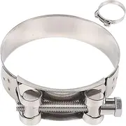 Duct Hose Clamp - Stainless Steel Smooth Surfaces Hose Clamp | Adjustable Thick and Stable Pipe Clip for Security and Efficiency