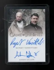 2020 Game of Thrones The Complete Series Rupert Vansittart & Aidan Gillen Auto.