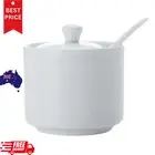 Maxwell Williams White Basics Straight Sugar Bowl with Spoon Au