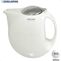 在飛比找Yahoo!奇摩拍賣優惠-【ZERO JAPAN】月亮陶瓷不鏽鋼蓋壺(白)1300cc