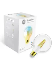 GE Imagine Sync 6.5W ES CCT LED Dimmable Smart Heritage G95 Globe