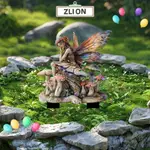 ZLION1盆栽植物裝飾,天使的翅膀道具地面插入2D亞克力裝飾地面樁,新建聖誕禮物花園草坪裝飾卡