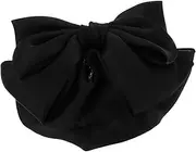 MUSISALY Hair Toppers for Women Bow Bun Cover Barrette Fashion Hair Net Clip for Women