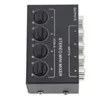 CX400 Mini Passive Stereo Mixer Mini Portable Stereo 4 Channel Mixer IS