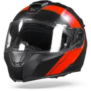 X.Vilitur Meredian Red Black Matt Modular Helmet