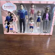 Family Dollhouse People Doll House People Figures 5 Poseable Action Figures