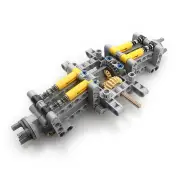 MOC-9365 High-tech Parts Building Blocks + Wheels Small Particle Rear Drive System Shock Absorbing Chassis Creative Toy