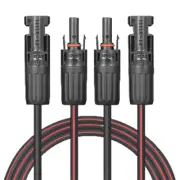 Solar Cable 5-50ft 2x12/10AWG, MC4 Connectors on One/Both Ends,for Solar Panels.