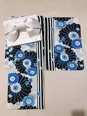 [JIMINISO] Japanese Vintage Clothing Streetwear Style Women Blue Long Kimono Printing Yukata Dress Geisha Travel Photo Costumes