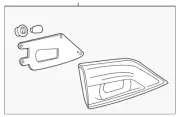 Genuine Nissan Backup Lamp Assembly 26550-3WS5A (for: Nissan)