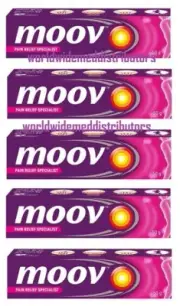 Moov Ayurvedic Ointment Formula Nilgiri Oil Fast Pain Relief Cream 50g-Pack of 5
