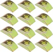 EMSea 40PCS Half Moon Nuts Furniture Connector Nuts Spacer Washer for Connect Furniture Bed Frame Wardrobe Cabinet Table Bunk Bed 8mm Hole Diameter
