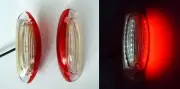 # 2x LED SIDE OUTLINE VERTICAL MARKER RED/WHITE LIGHTS for TRUCK VAN BUS CHASSIS