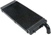 Rynplex Motorcycle Aluminum Radiator Water Cooler Cooling, for Shadow ACE 750 VT750C 1997-2003 1998 1999 Black Motorcycle Engine Radiator
