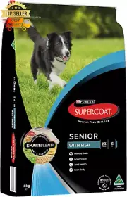 Supercoat Smartblend Senior Dog Food Fish 18kg Dry Dog Food