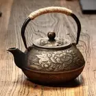 Sakura Pattern Tea Kettle with Tea-Strainer Tea Pot Cast Iron Teapot Household