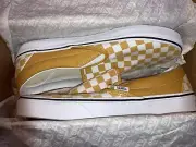 Vans Classic Slip-On “Color Theory Checkerboard” Golden Glow - Size 10