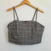 NWT Wild Fable Checker Plaid Cropped Top Size XXL