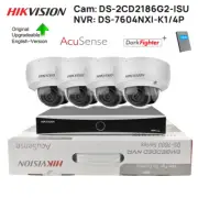 Hikvision 4CH 4K 12MP NVR CCTV System 8MP IP Camera Darkfighter Acusense MIC POE