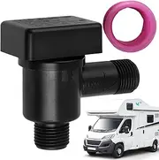 RV Flusher Vacuum Breaker Valve, Backflow Preventer RV Flusher Check Valve, Weatherproof Leak Vacuum Breaker Replacement for Vacation Holiday Outdoor Camping
