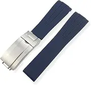 [BANDKIT] 20mm 21mm Silicone Rubber Watch Bands Sports Suitable For IWC Mark LE PETIT PRINCE Big Spitfire Timezone Watch Accessories