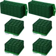 6 Pcs Floral Foam Cage Rectangle and Square Flower Holder with Floral Foam Flowe