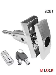 LOT OF 4 360 Degree Turn T Handle + Pop up Tubular Lock Triple Star Size 1