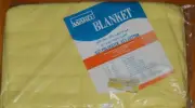 Flannel Bed Sheet Blanket Lightweight VINTAGE NEW 1 MONTGOMERY WARD Full 80x90".