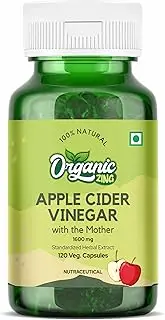 Organic Zing Apple Cider Vinegar Capsules for Weight Lose Management for Men & Women| Vegan & Gluten Free- 1600mg 120 Capsules