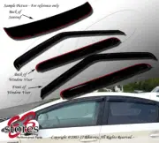 Vent Shade Outside Mount Visor Sunroof 5pc For Kia Forte K3 5 Dr Hatchback 14-16 (for: Kia)