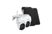 Reolink Outdoor Security Camera Wireless PTZ Argus PT with Solar Panel (2 Pack)