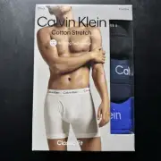 Men’s Calvin Klein 3-Pack Classic Fit Cotton Stretch Boxer Briefs (Size XL)