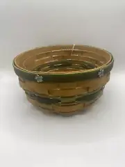 Longaberger St Patrick’s “one of A Kind” Design A Basket