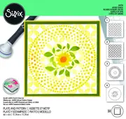 Sizzix Layered Stencils 4pk Plate and Pattern by Eileen Hull