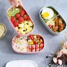 1100ml Bento Boxes Lightweight Reusable Japanese Style Bento Box with Spoon Fork