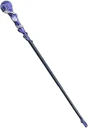 Staff Cosplay Prop | Crystal Gemstone Wand,Crystal Cosplay Wizard Wand with Amethyst Crystal, Fine Handcrafted Wand for Halloween Cosplay Costume